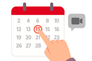 スケジュールを選ぶイラスト